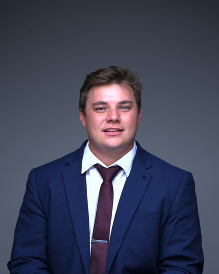 A member of the Snyman de Jager team