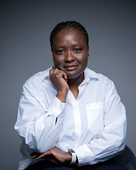 A member of the Snyman de Jager team